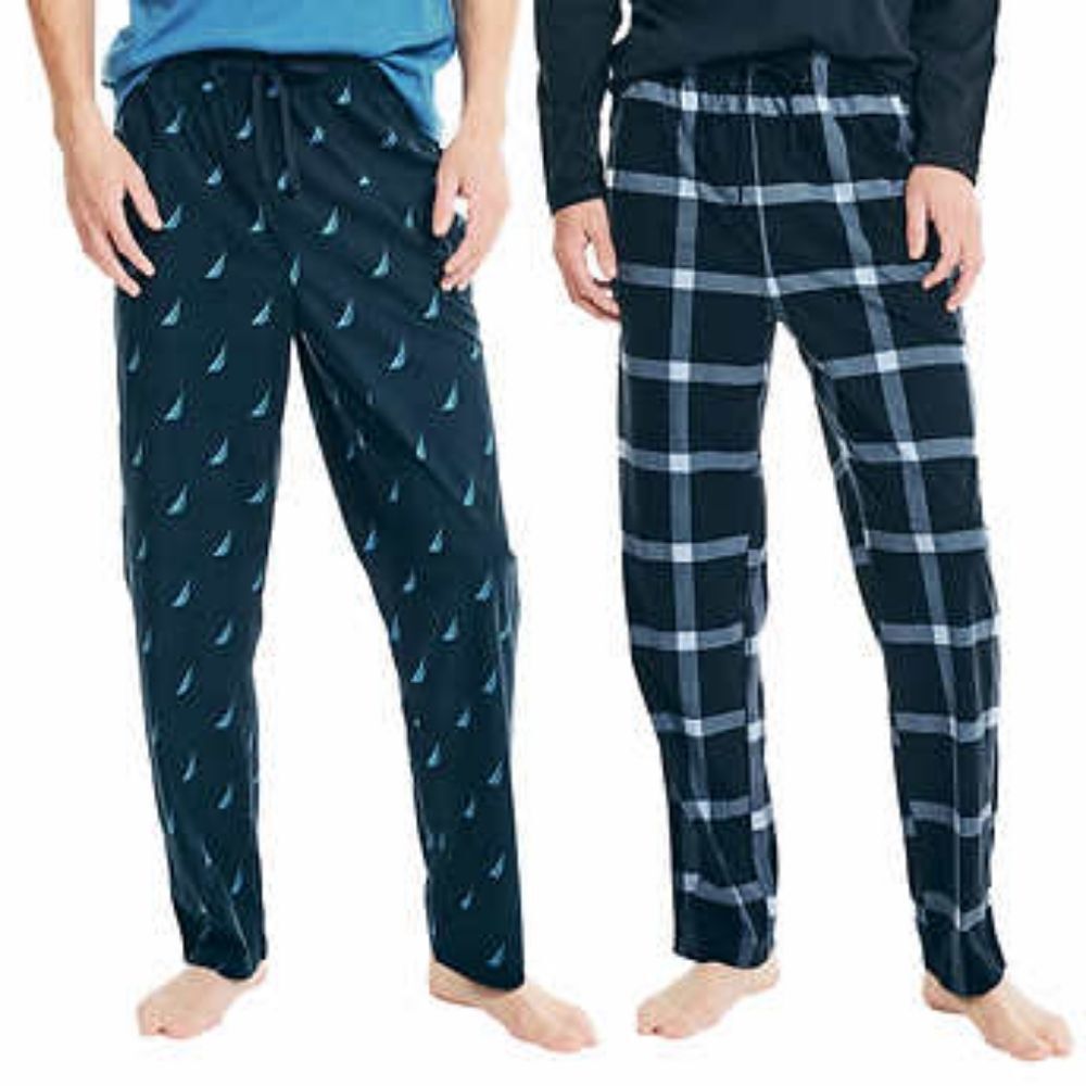 Nautica Men’s 2 pack Fleece Pants, Blue